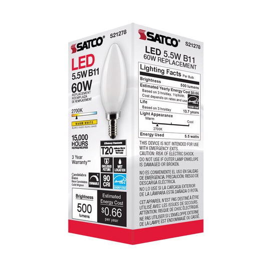 FIL LED BULB B11 E12 6W
