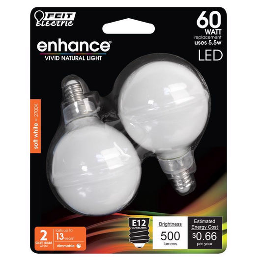 LED BULB G16.5 E12 7W