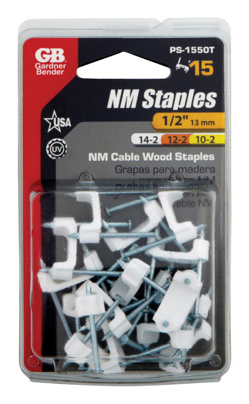 STAPLE 1/2" WHT 15PK