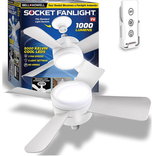 SOCKET FANLIGHT 15" WHT