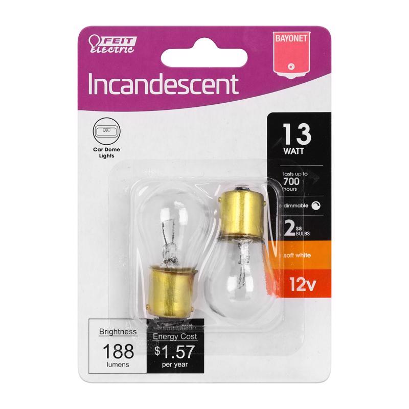 INCAND BULB 13W BAYONET