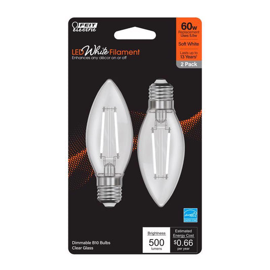 FIL LED BULB B10 E26 3.3