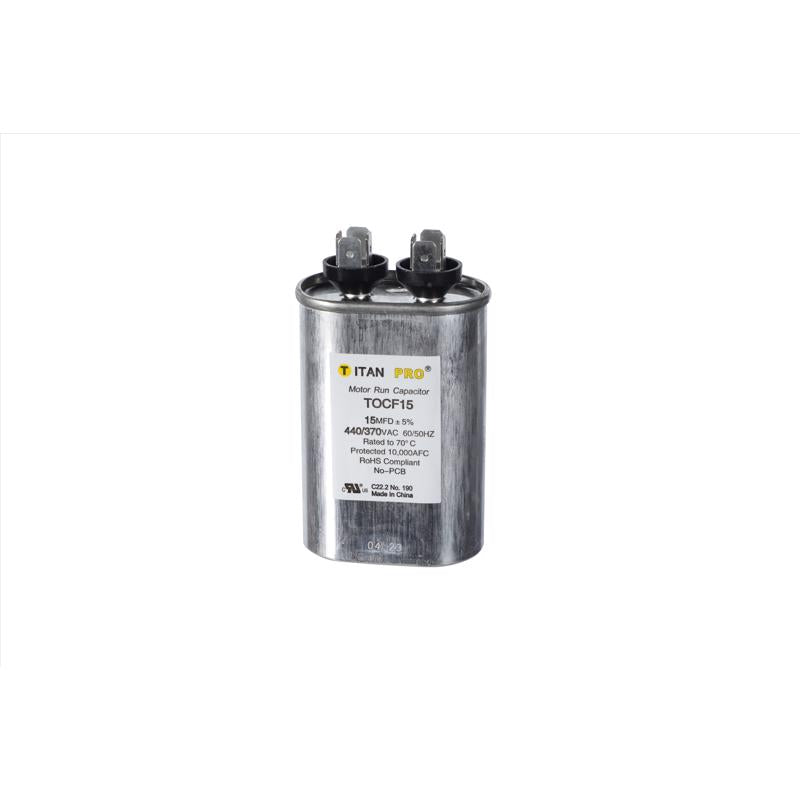 OVAL RUN CAPACTR 15MFD