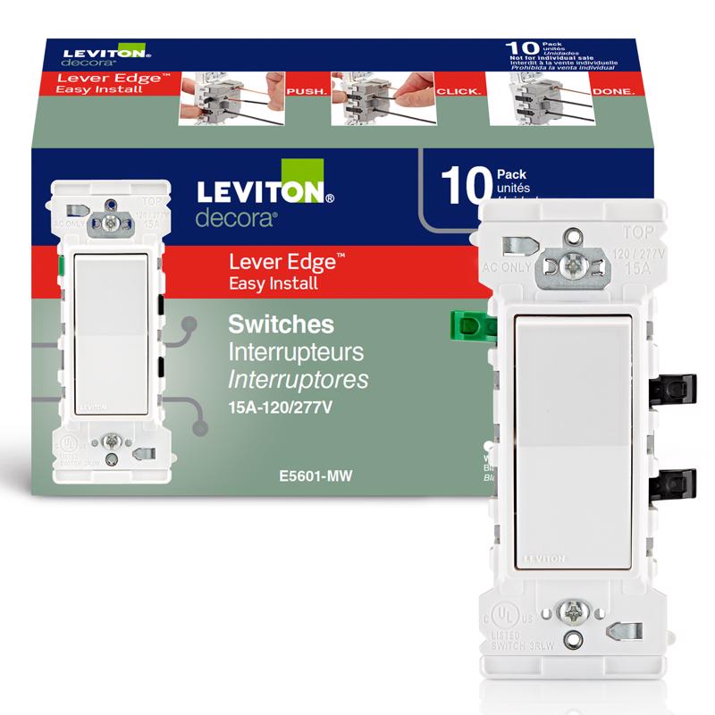 SWITCH ROCKER 15A WHT