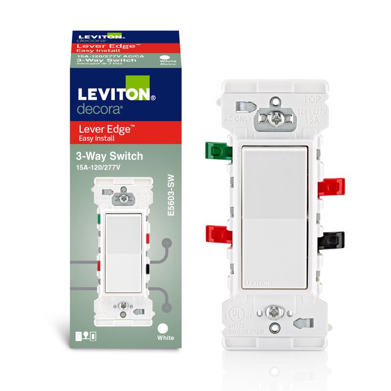 SWITCH ROCKER 15A WHT