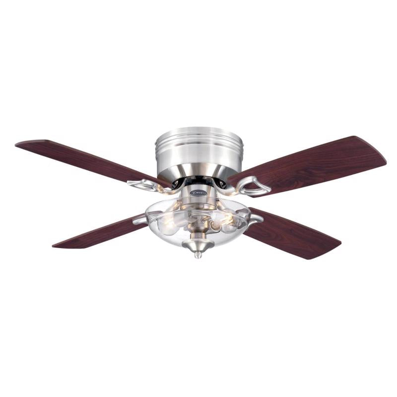 CEIL FAN 42" BRWN NCKL