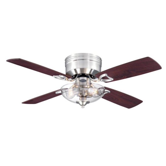 CEIL FAN 42" BRWN NCKL