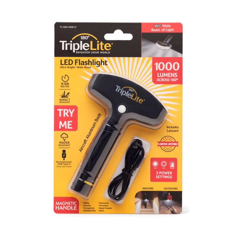 FLASHLIGHT 1000L BLK