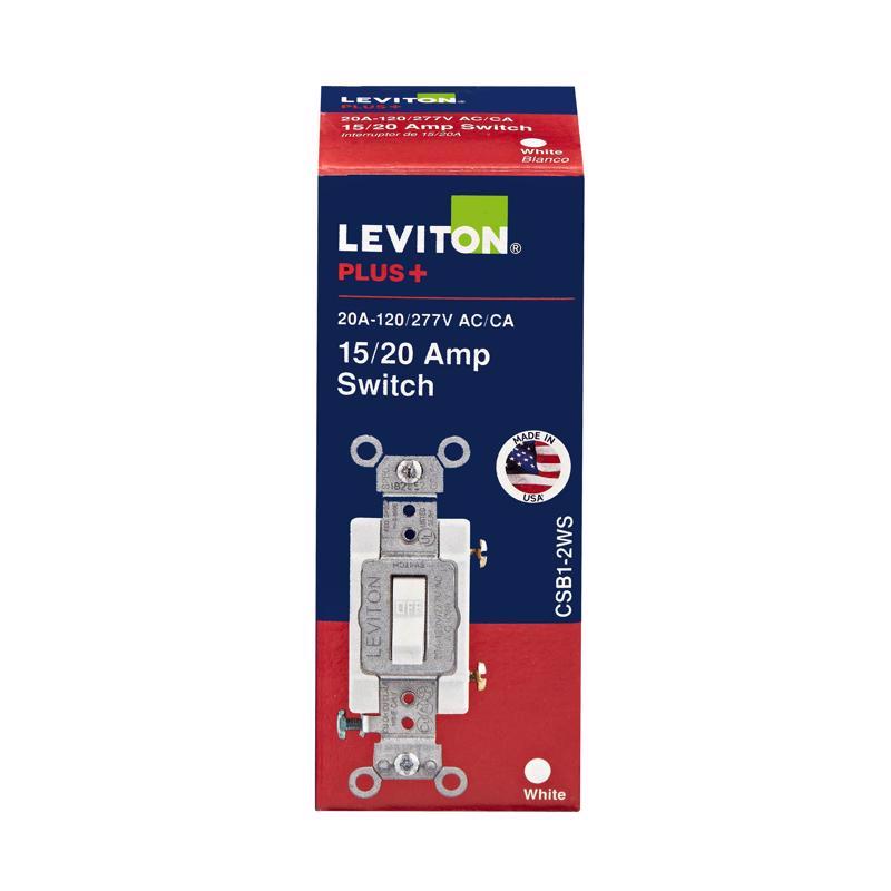 AC SWITCH TGL WHT 1P