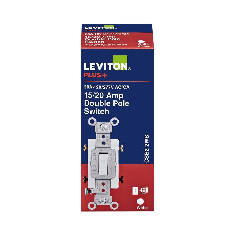 AC SWITCH TGL WHT 2P
