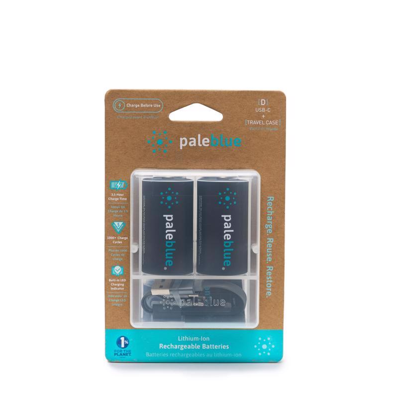BATTERY D PALE BLUE 2PK