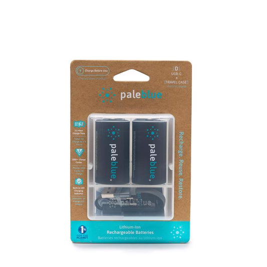 BATTERY D PALE BLUE 2PK