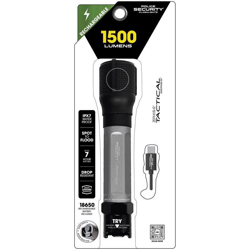 FLASHLIGHT 1500L BLK/GRY