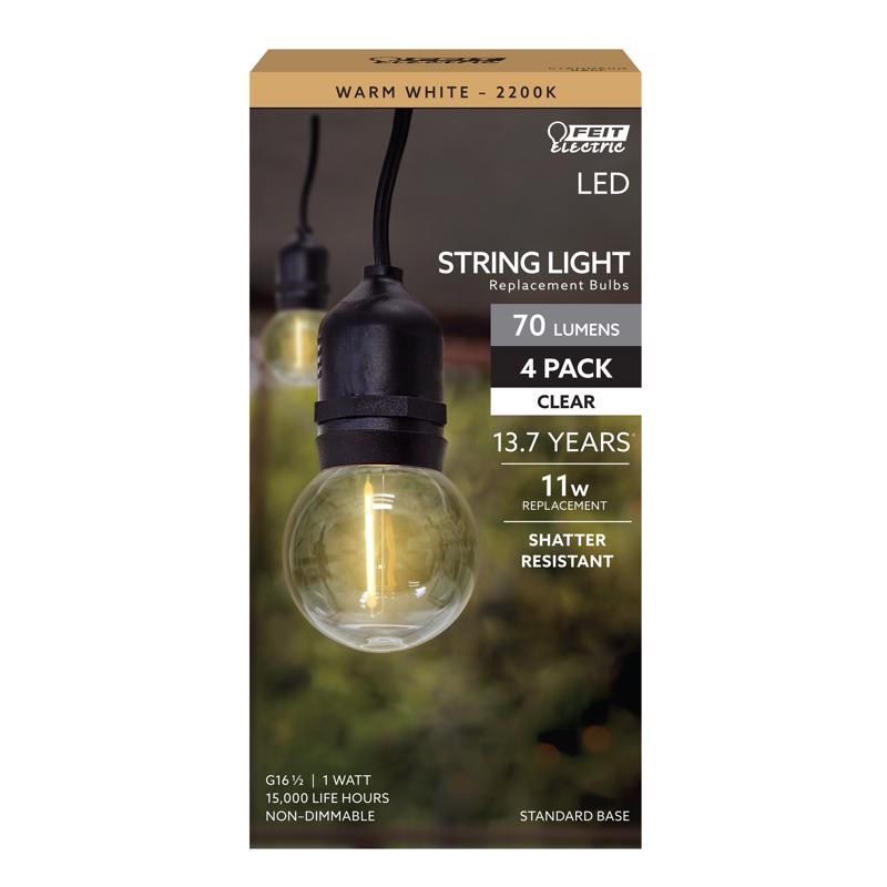 FIL LED BULB G16 E26 1W