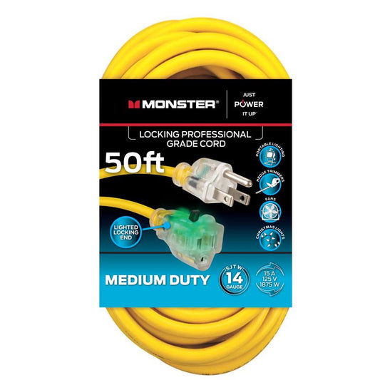 EXT CORD 50' YLW