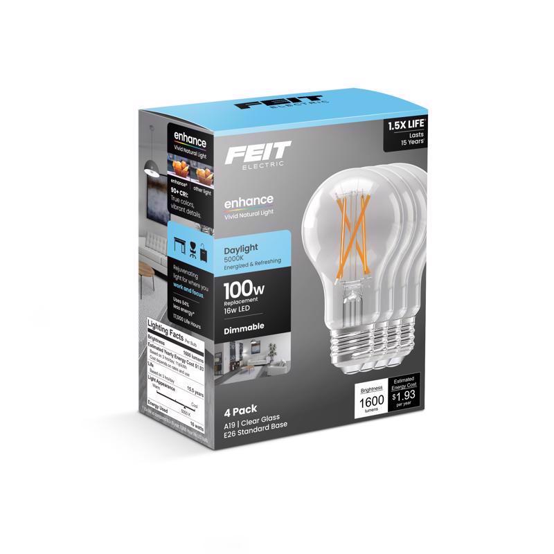 FIL LED BULB A19 E26 16W