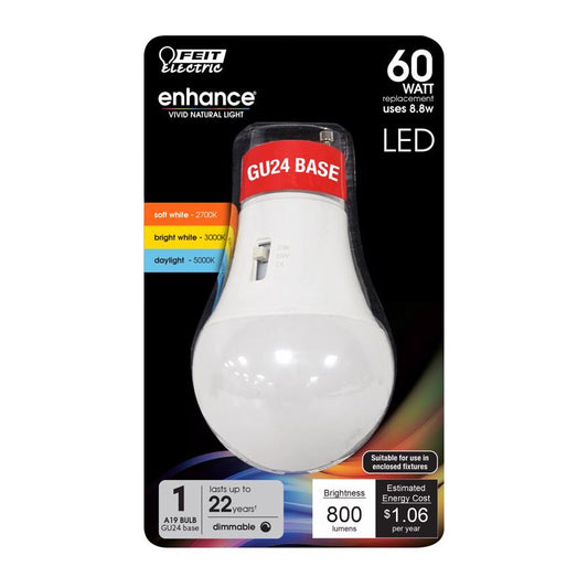 LED BULB A19 GU24 3.3W