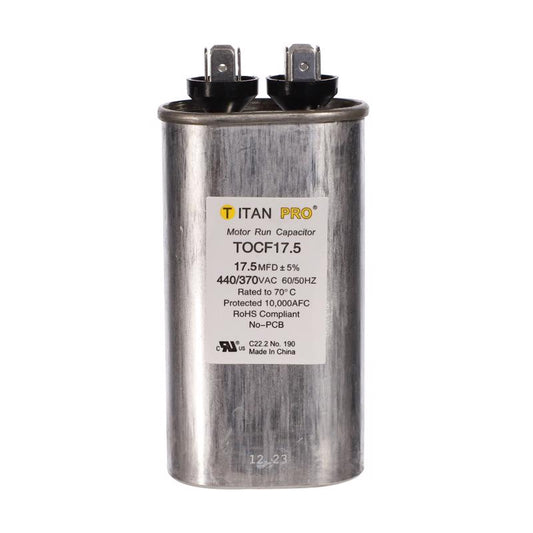 OVAL RUN CAPACTR 17.5MFD