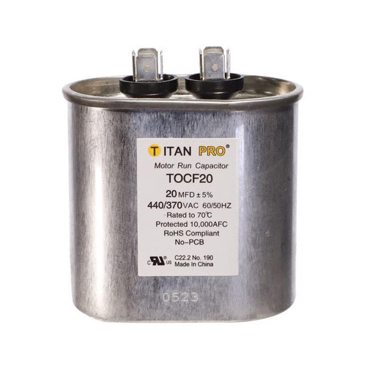 OVAL RUN CAPACTR 20MFD