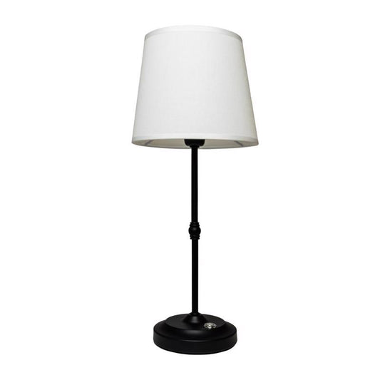 Galena 16.9 in. Matte Black Table Lamp