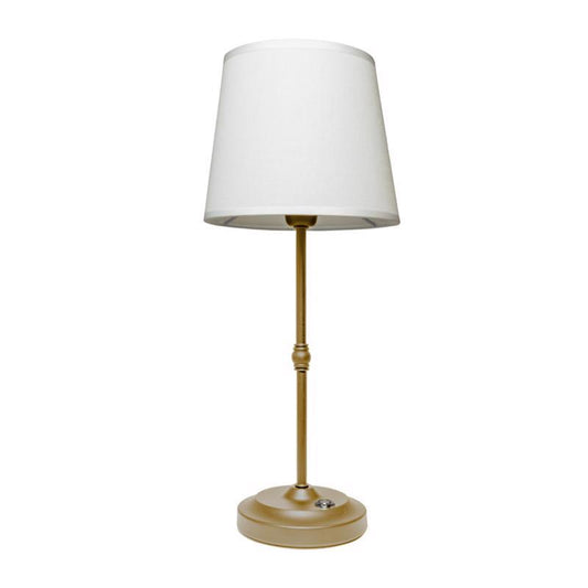 Galena 16.9 in. Brushed Gold Table Lamp