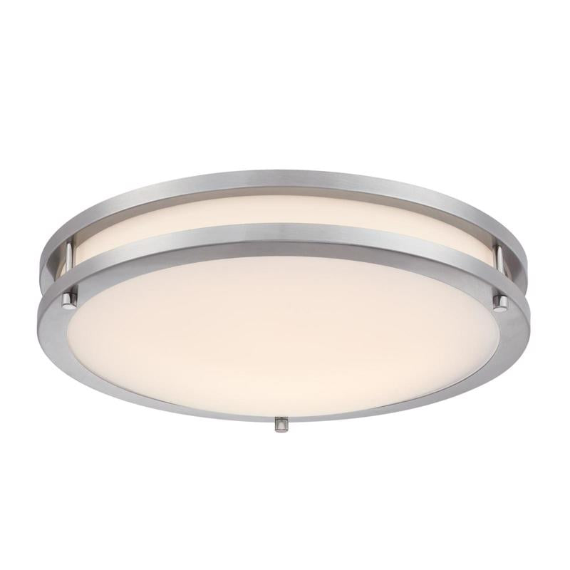 CEIL LIGHT BR NCKL 15.75