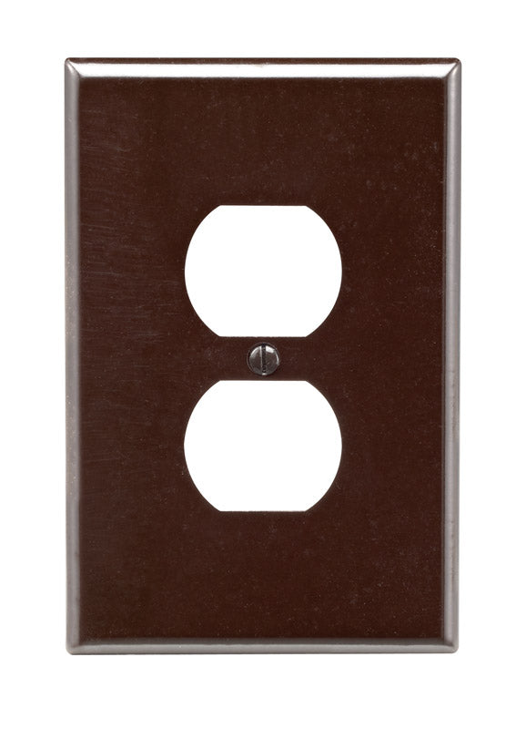 WALL PLATE 1G BRWN DUP