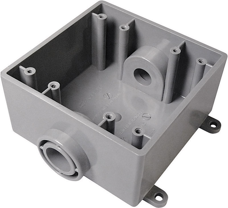 OUTLET BOX N/OW 2G SQ PV