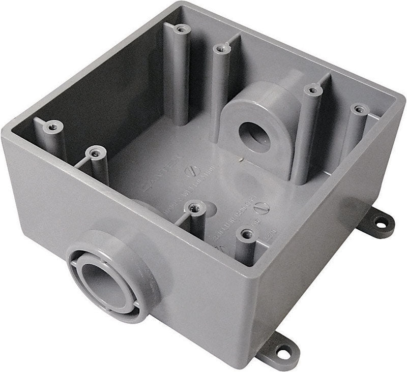 OUTLET BOX N/OW 2G SQ PV