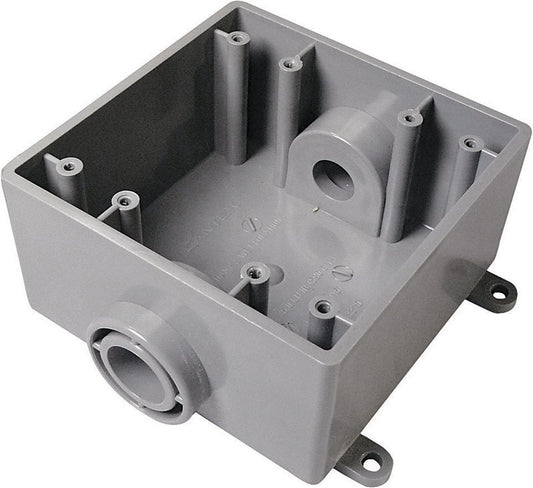 OUTLET BOX N/OW 2G SQ PV