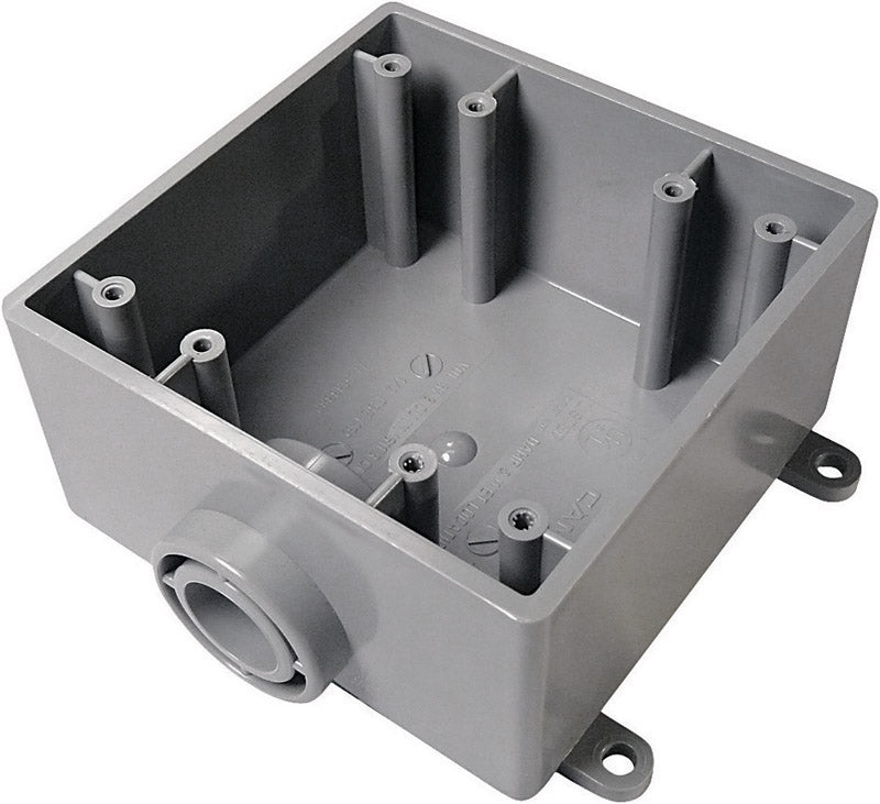 OUTLET BOX N/OW 2G SQ PV