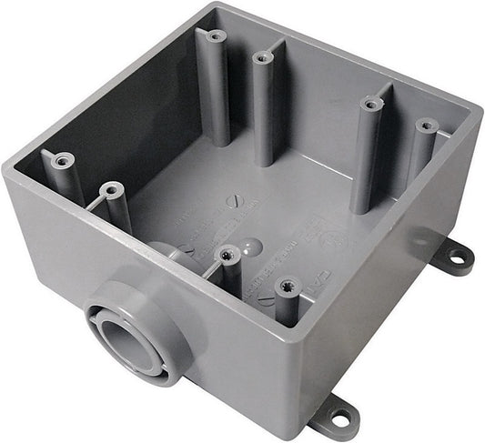 OUTLET BOX N/OW 2G SQ PV