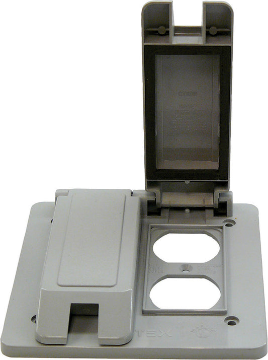 DUPLEX OUTLET COVER RECT