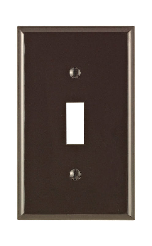 WALL PLATE 1G BRWN TOGGL