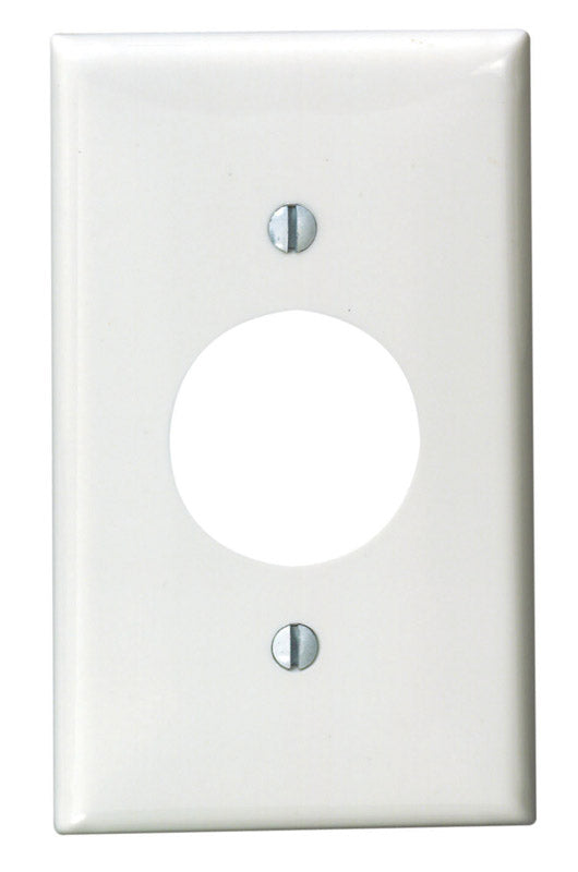WALL PLATE 1G WHT OUTLET