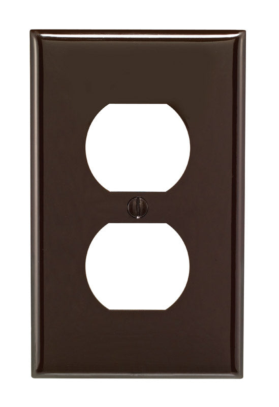 WALL PLATE 1G BRWN DUP