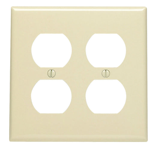 WALL PLATE 2G IVRY DUP