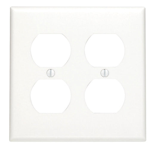 WALL PLATE 2G WHT DUP