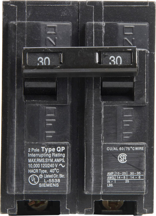 CIRCUIT BRKR 30A 2P STND