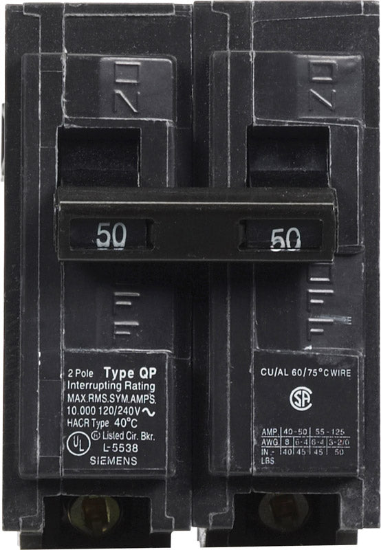 CIRCUIT BRKR 50A 2P STND