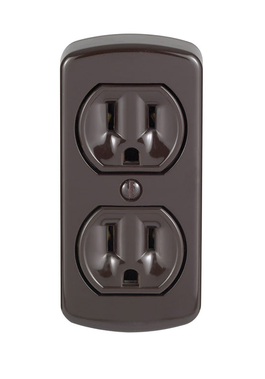 OUTLET DPLX 15A BRWN