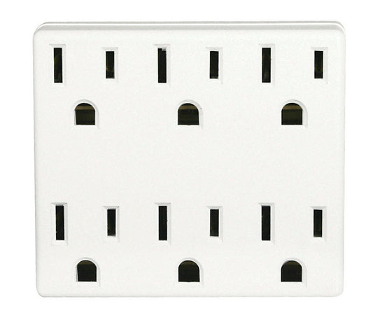OUTLET ADAPTER 6OUTL WHT