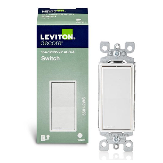SWITCH ROCKER 15A WHT