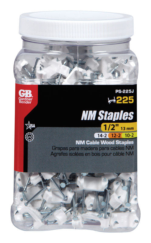 STAPLE 1/2" WHT 1PK