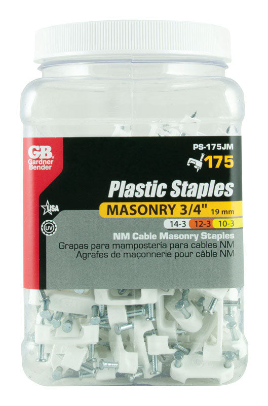 STAPLE 3/4" WHT 1PK