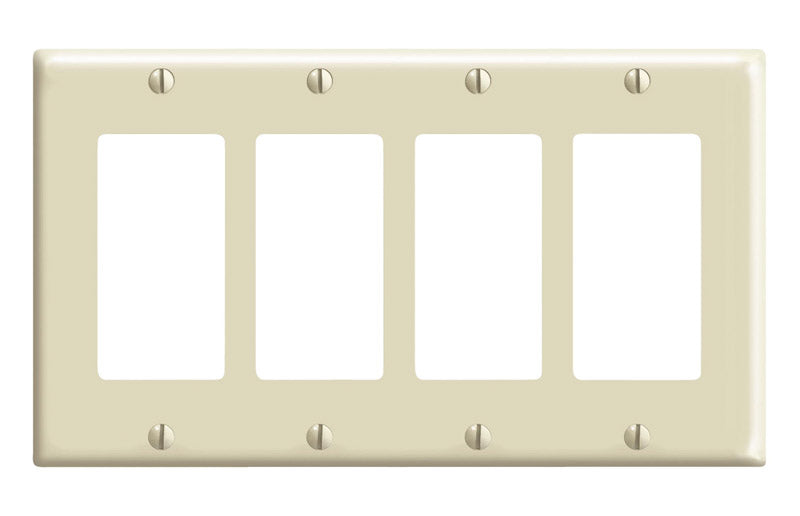 WALL PLATE 4G IVRY DECOR