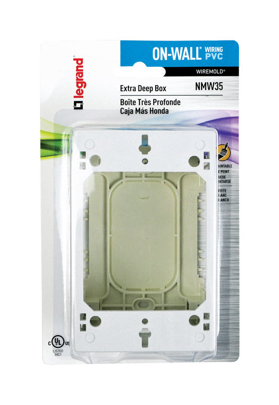 OUTLET BOX 1G RECT PVC