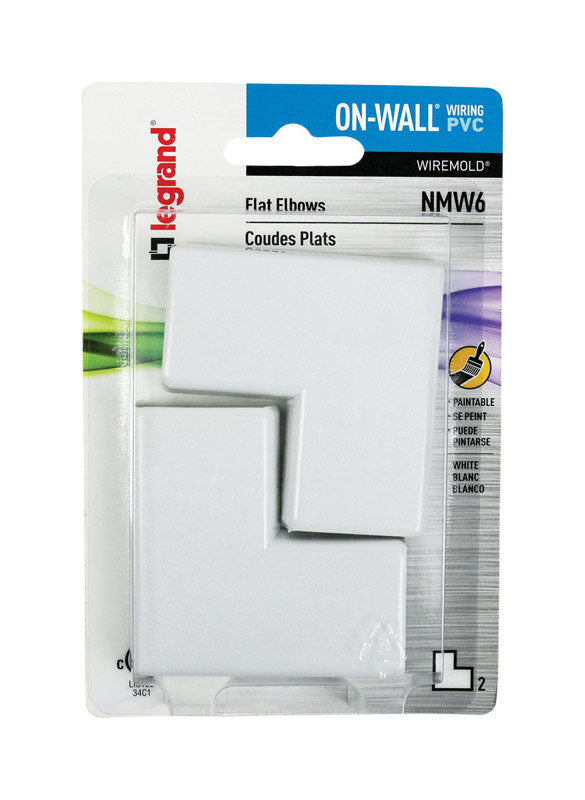 FLAT ELBOW 2PK ON-WALL
