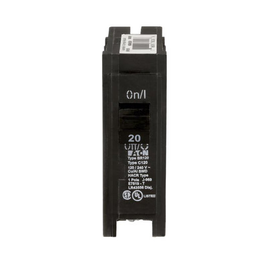 Eaton 20 amps Plug In Single Pole Circuit Breaker