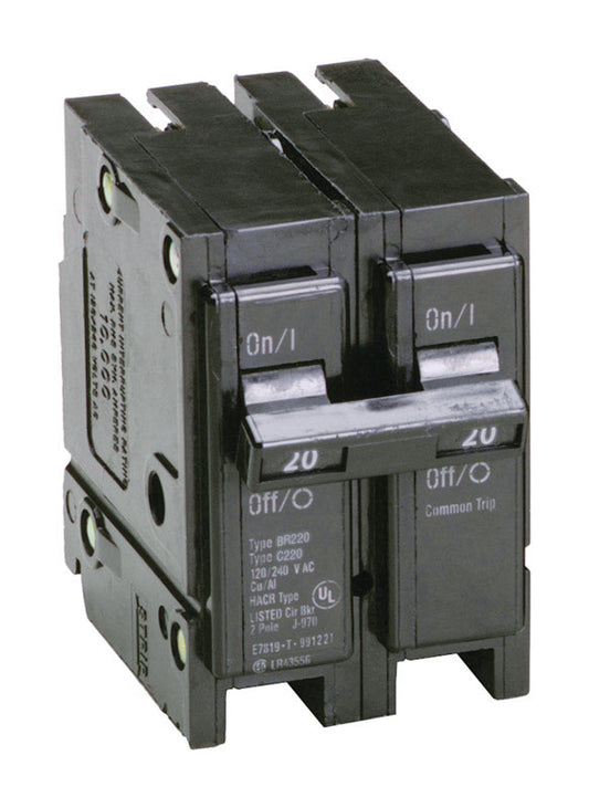 Eaton 20 amps Plug In 2-Pole Circuit Breaker